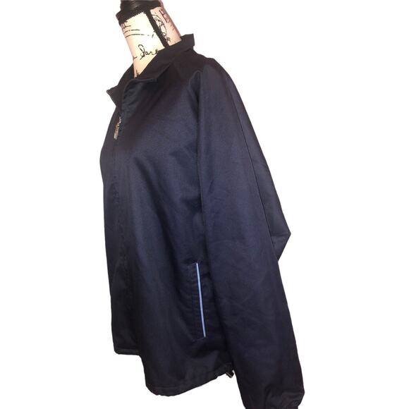 PGA Tour Jacket Wind And Rain Resistant Size Large Navy EUC - Picture 4 of 9